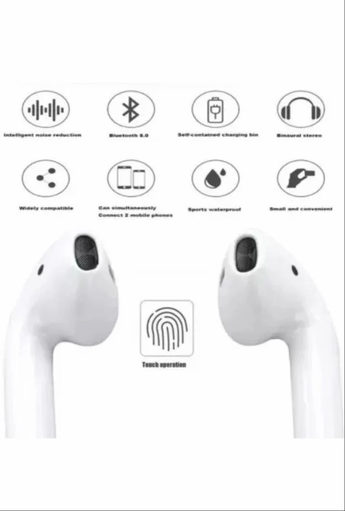 TWS i12 Wireless Earbuds - Bluetooth 5.0, 20 Hours Playtime