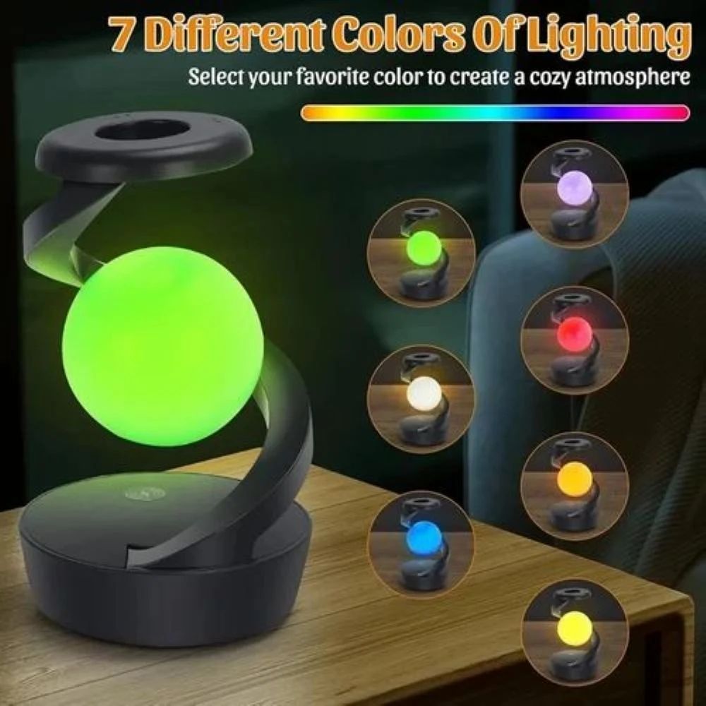 Multicolor LED Levitating Night Light, Crystal Ball Lamp