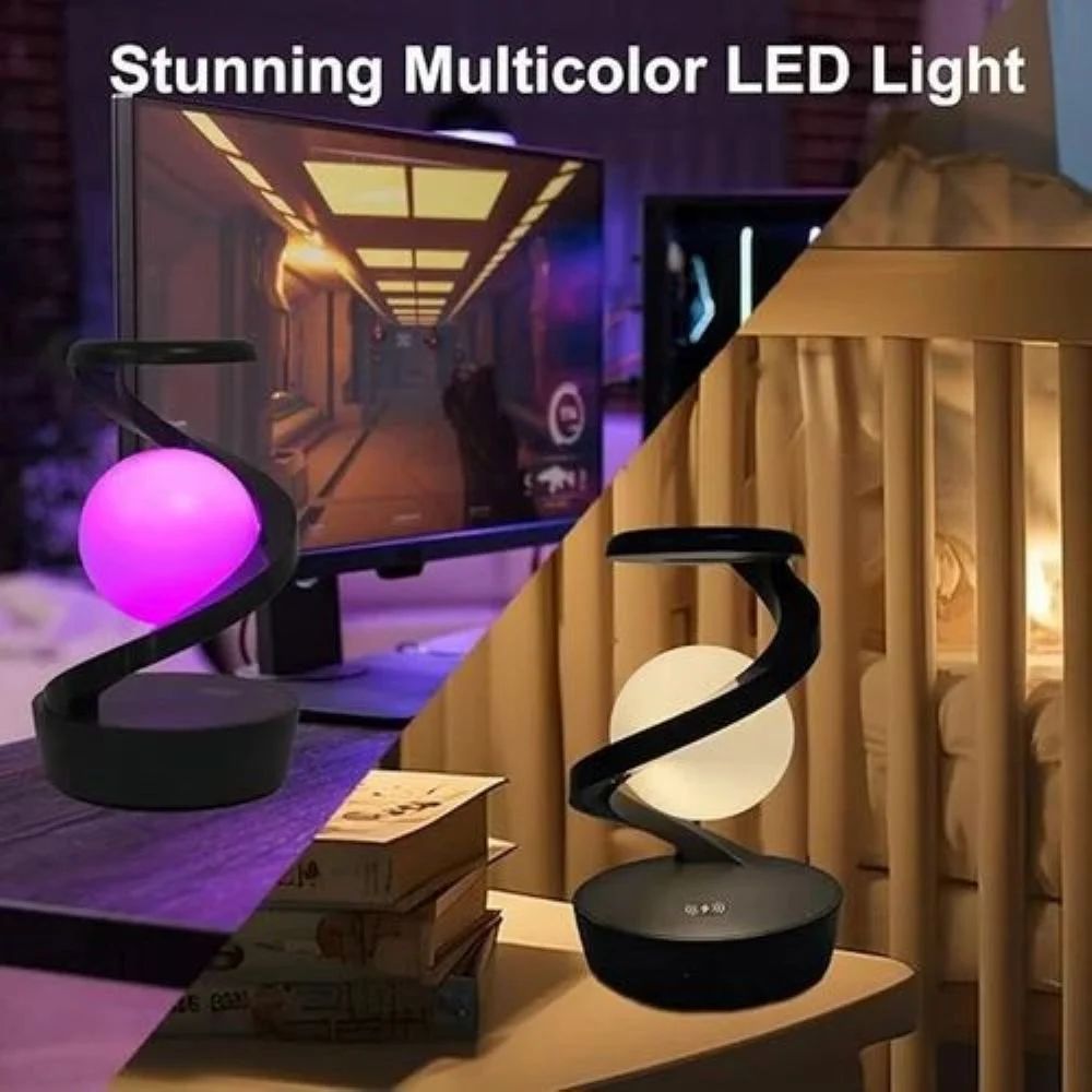 Multicolor LED Levitating Night Light, Crystal Ball Lamp