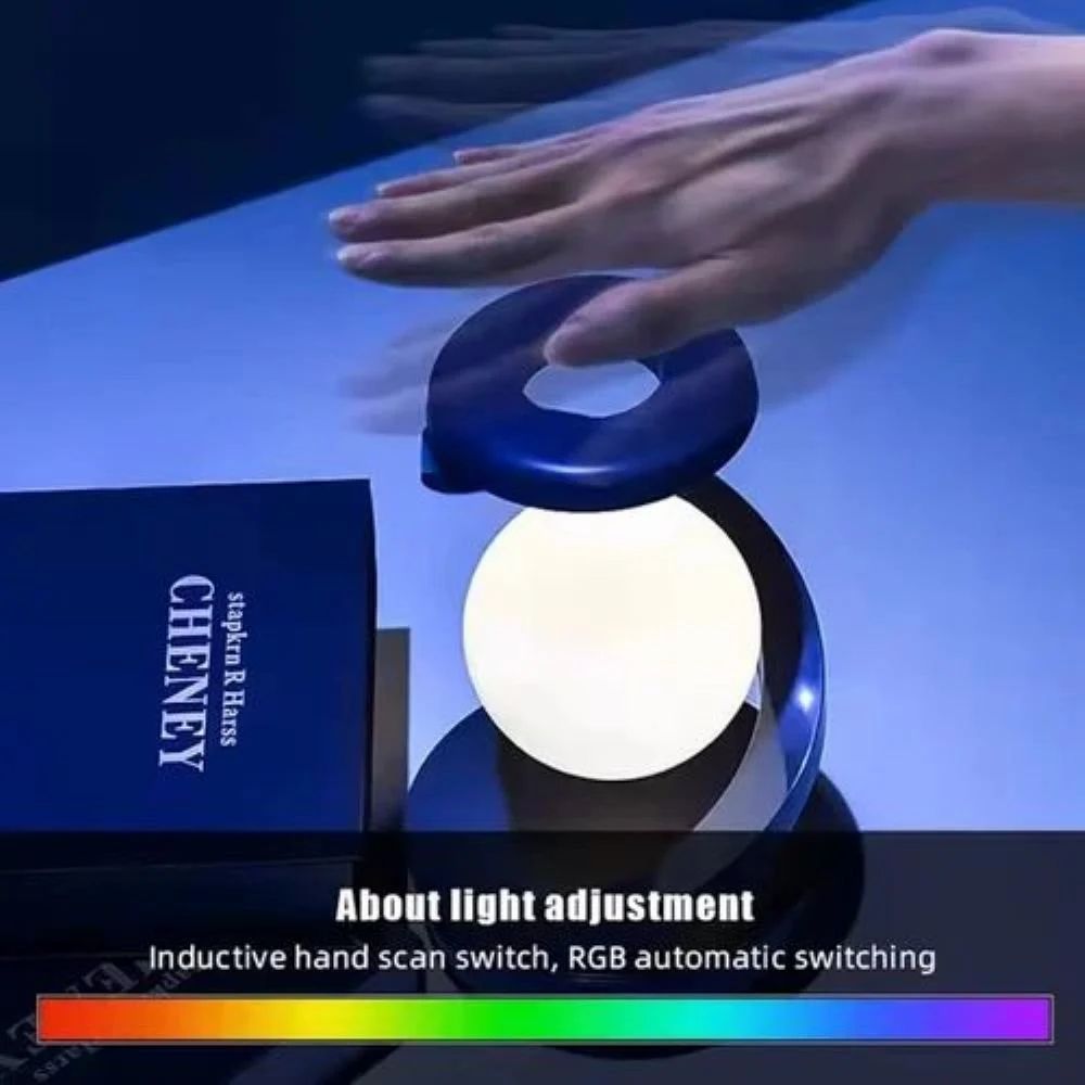 Multicolor LED Levitating Night Light, Crystal Ball Lamp