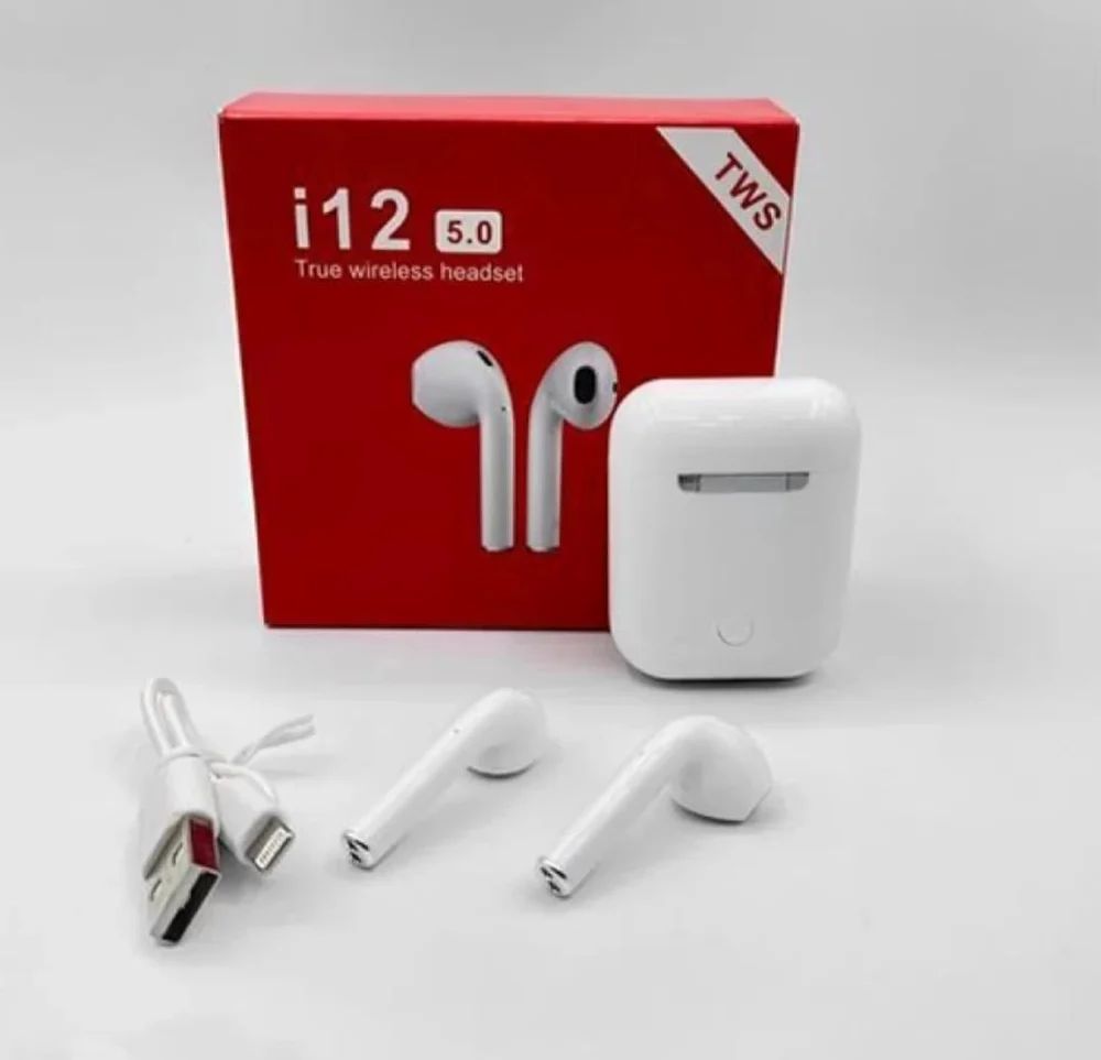 TWS i12 Wireless Earbuds - Bluetooth 5.0, 20 Hours Playtime